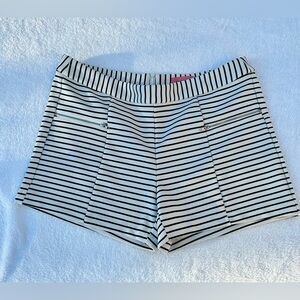CI SONO Striped Shorts Size XL Silver Zippers